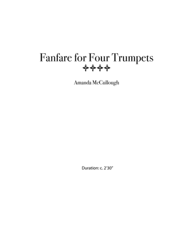Fanfare for Four Trumpets
