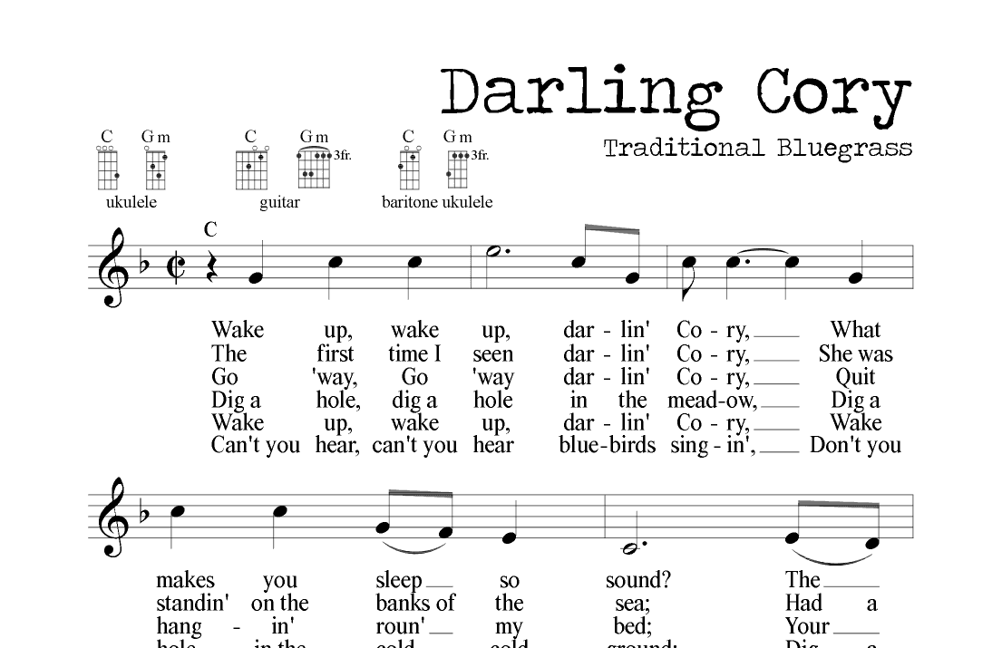 Darling Cory (Traditional Bluegrass) (arr. M. Ryan Taylor)