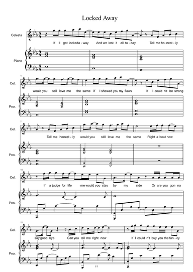 Locked Away (arr. Adam Levine)