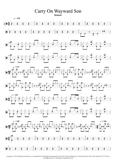 Carry On Wayward Son (arr. Cyril Mayer)