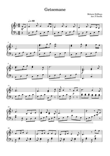 Getsemane (arr. F Swolfs)