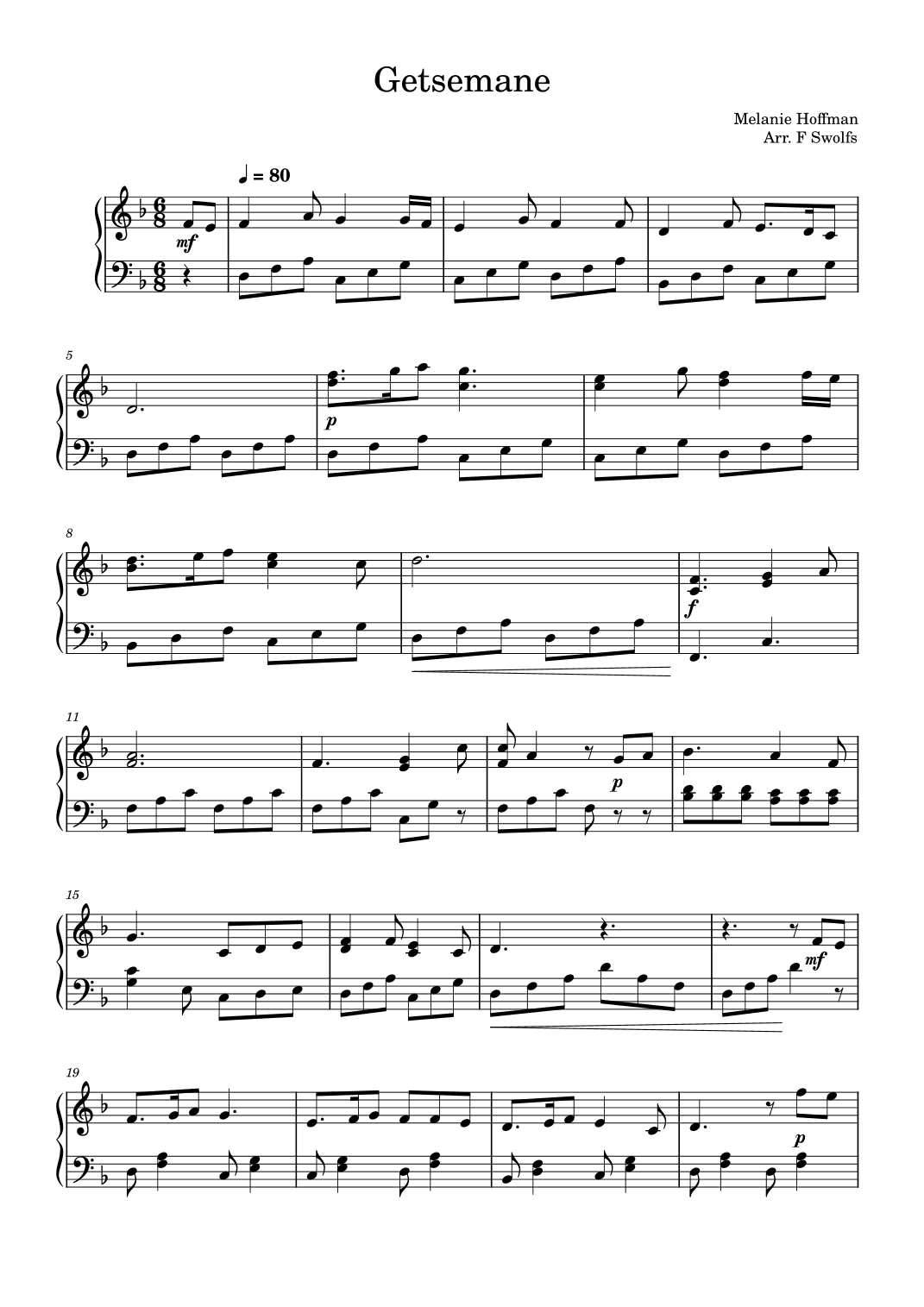 Getsemane (arr. F Swolfs)