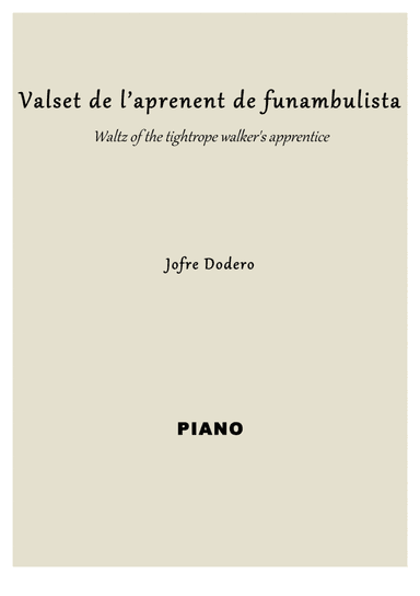 Valset de l'aprenent de funambulista / Waltz of the tightrope walker's apprentice