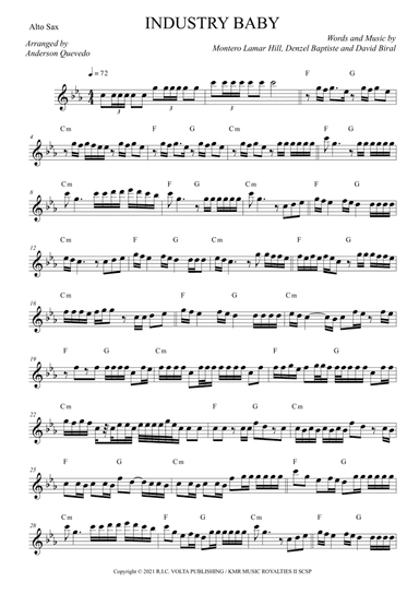 Industry Baby (arr. Anderson Quevedo)