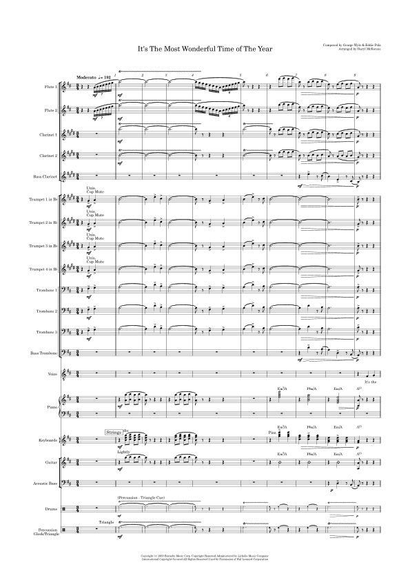 The Most Wonderful Time Of The Year (arr. Daryl McKenzie)
