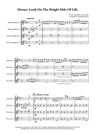Always Look On The Bright Side Of Life (arr. Kayleigh Huelin)