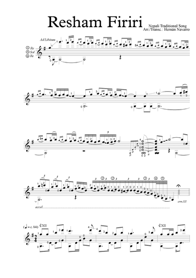 Resham Firiri (arr. Hernán Navarro)