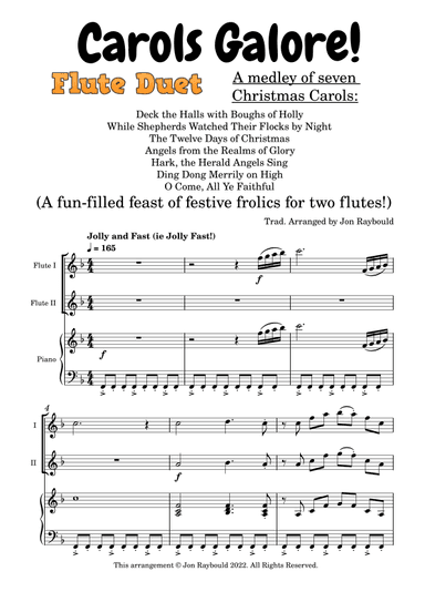 Carols Galore! (a medley of Christmas carols) (arr. Jon Raybould)