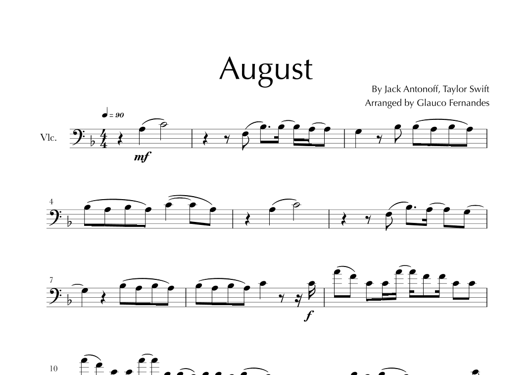 August (arr. Glauco Fernandes)