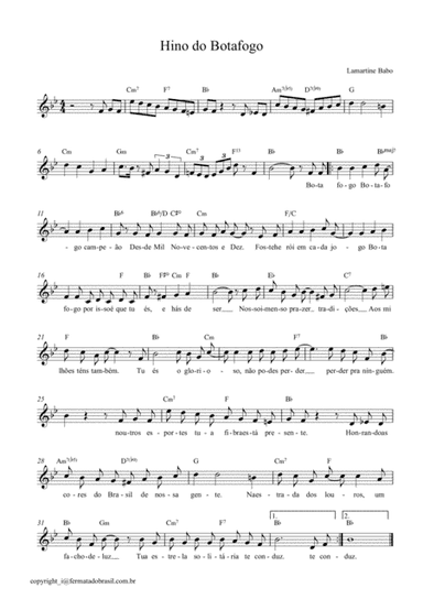 Hino do Botafogo (arr. Marcus Trancoso)