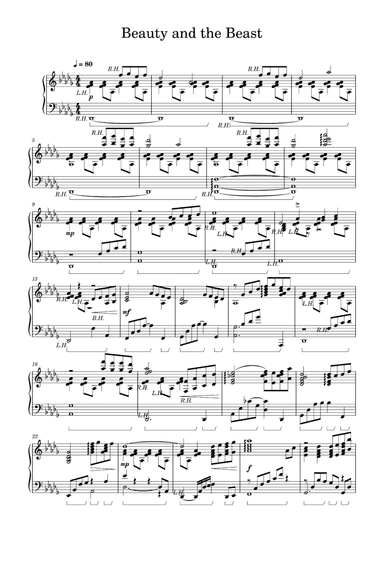 Beauty And The Beast (arr. Celine Dion & Peabo Bryson)