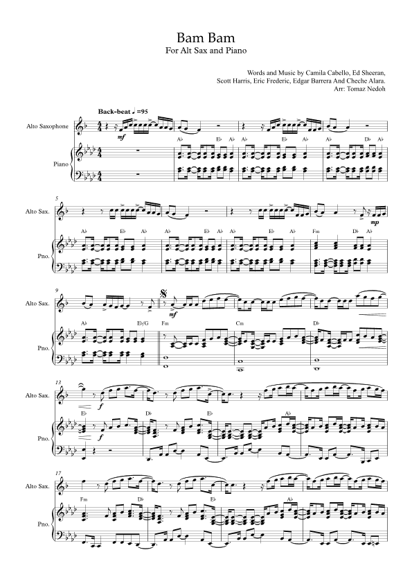 Bam Bam (arr. Tomaž Nedoh)