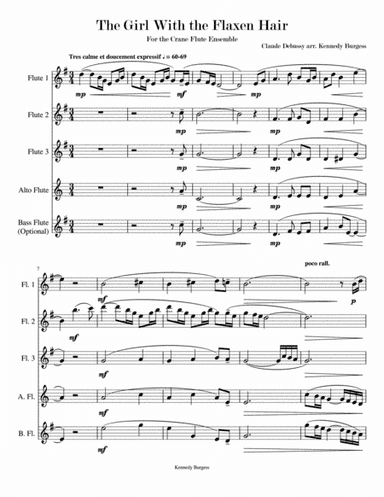 The Girl With the Flaxen Hair (arr. Kennedy Burgess)