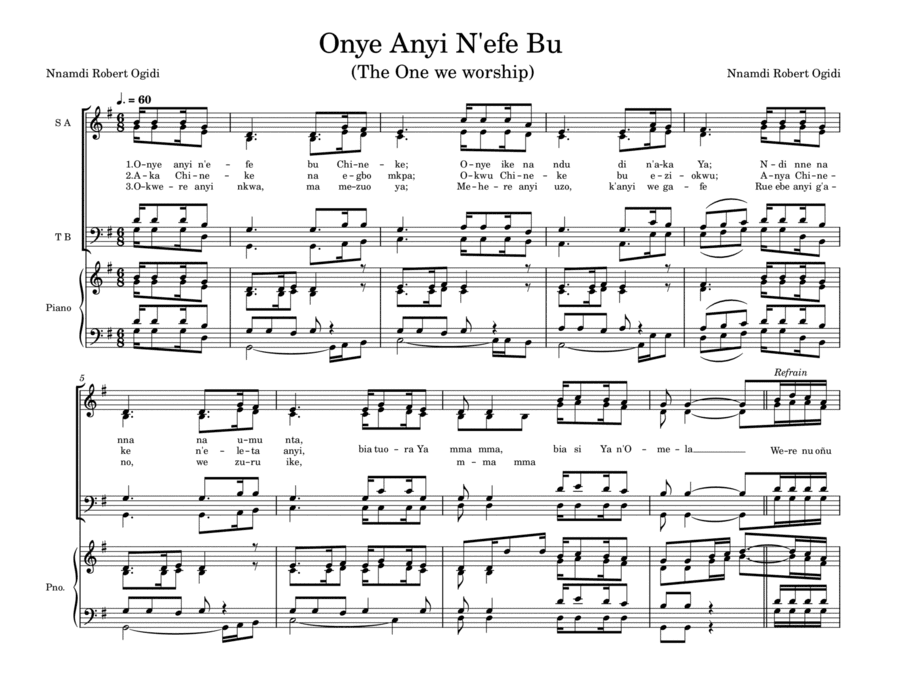 Onye Anyi N'efe Bu