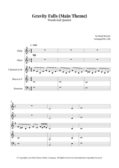 Gravity Falls (main Theme) (arr. GDJ)