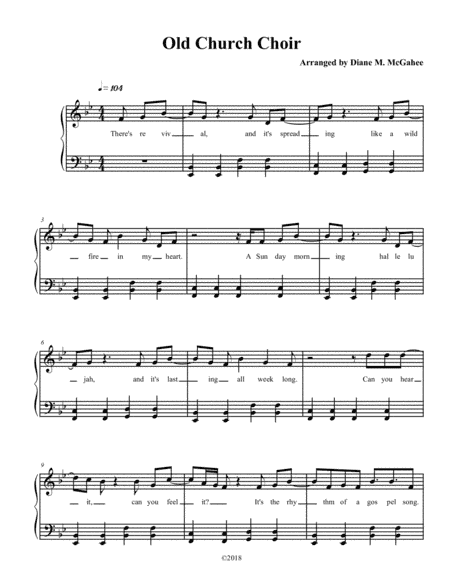 Old Church Choir (arr. Diane M. McGahee)