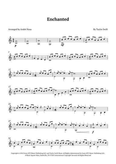 Enchanted (arr. André Nusa)