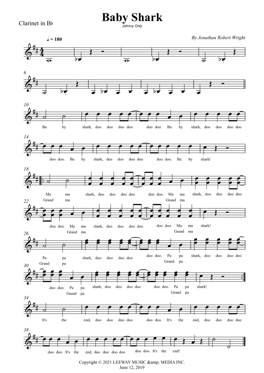 Baby Shark (arr. Wesley S. SIlva)