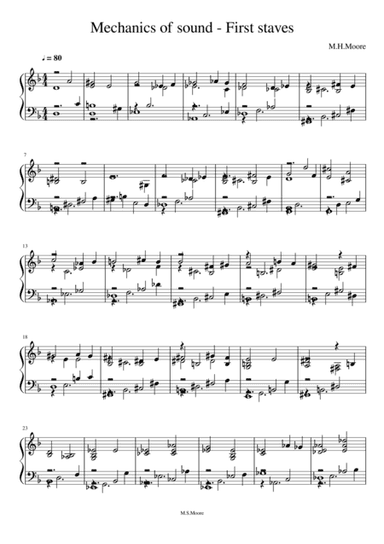 mechanics of sound-first staves