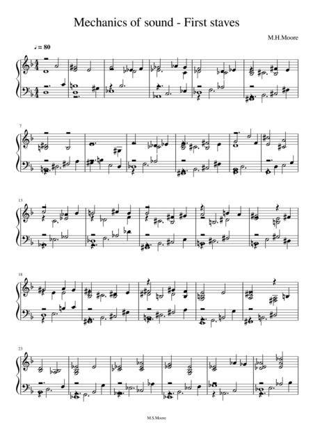 mechanics of sound-first staves