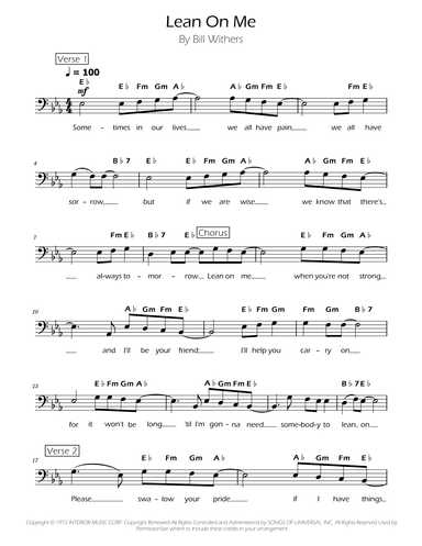 Lean On Me (arr. Ygor Nunes)