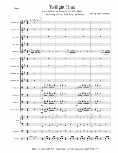 Twilight Time (arr. Paul Hemmer)