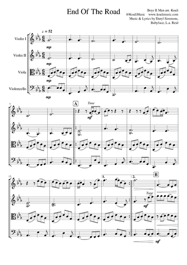 End Of The Road (arr. KoaliMusic)