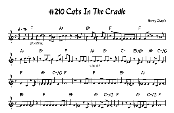 Cats In The Cradle (arr. John Fries)