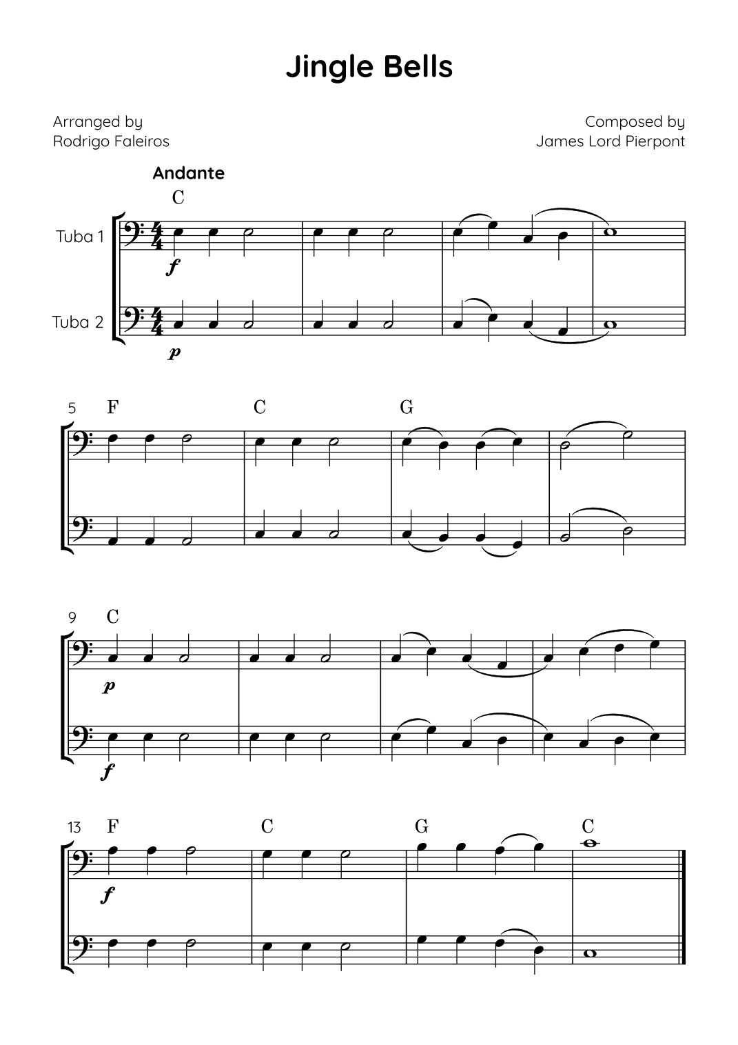Jingle Bells (arr. Rodrigo Faleiros)