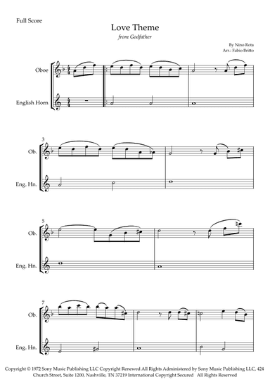 The Godfather (love Theme) (arr. Fabio Britto)