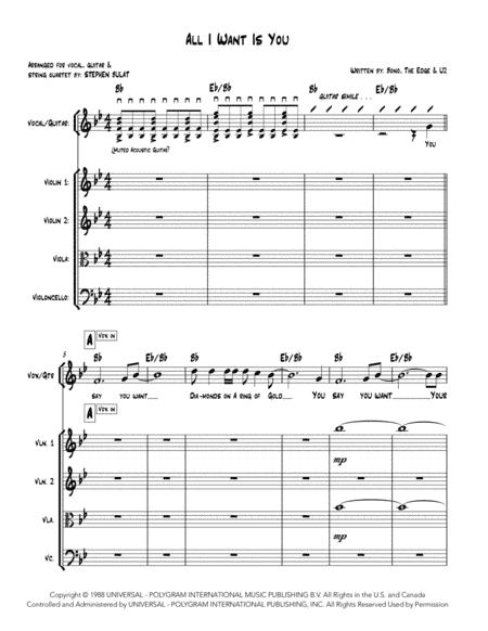 All I Want Is You (arr. Stephen Bulat)