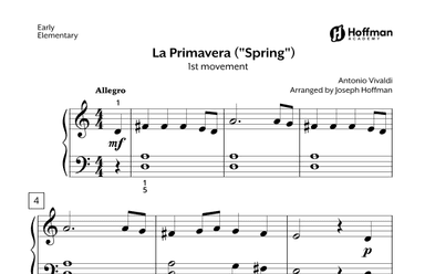La Primavera (arr. Joseph Hoffman, Hoffman Academy)