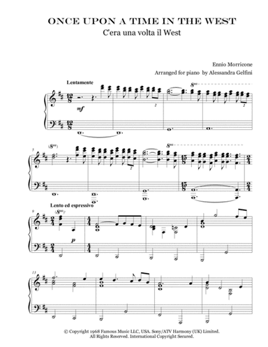 Once Upon A Time In The West (arr. Alessandra Gelfini)