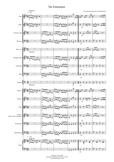 The Entertainer for School Orchestra (arr. David Burndrett)