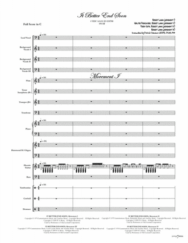 It Better End Soon (arr. Patrick Sheehan)