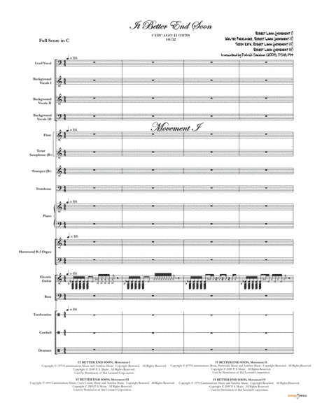 It Better End Soon (arr. Patrick Sheehan)