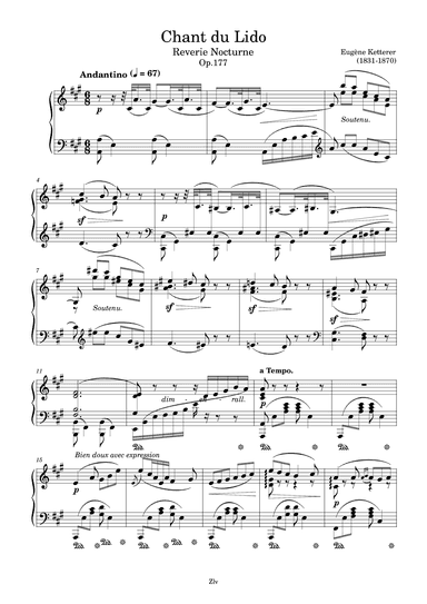 Chant du Lido (arr. Zellev)