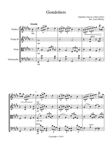 Gondoliers (arr. Larry Wesley)