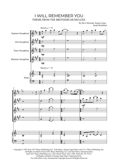 I Will Remember You (arr. Alex Nunes Rodrigues)