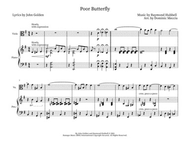 Poor Butterfly (arr. Dominic Meccia)