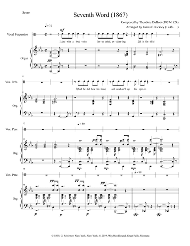 The Seventh Word - Earthquake - Chorale from The Seven Words of Jesus on the Cross (1867) (arr. James F. Rickley)