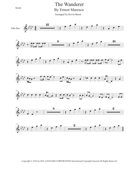 The Wanderer (arr. Kevin Busse)