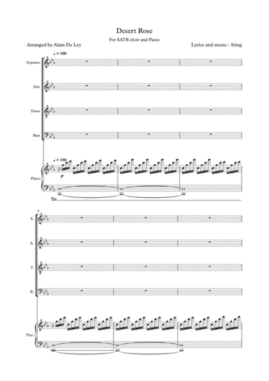 Desert Rose (arr. Alain De Ley)