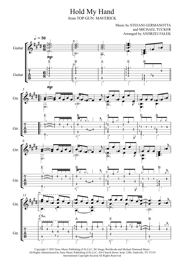 Hold My Hand (arr. Andrzej Falek)