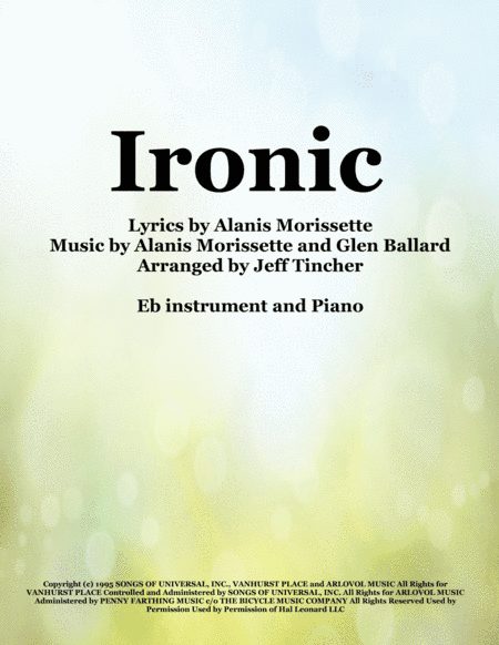 Ironic (arr. Jeff Tincher)