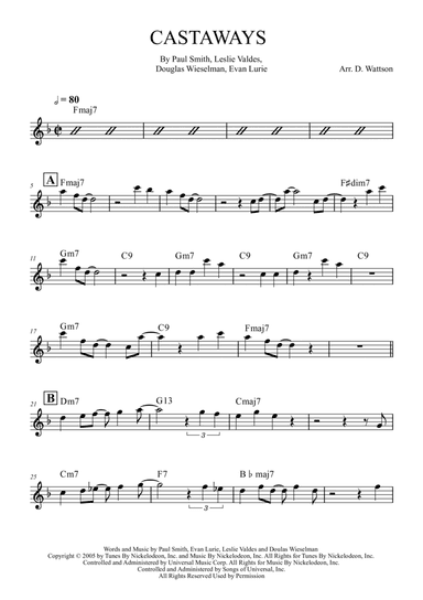 Castaways (arr. Douglas Wattson)