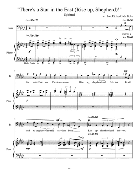 There's a Star in the East (Rise Up, Shepherd)! (arr. Joel Richard Jicha)