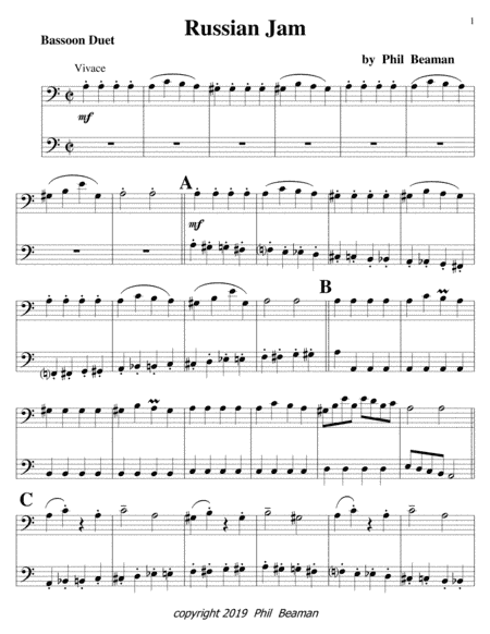Russian Jam-bassoon duet