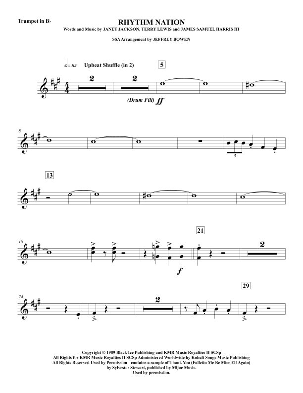 Rhythm Nation (arr. Jeffrey Bowen)