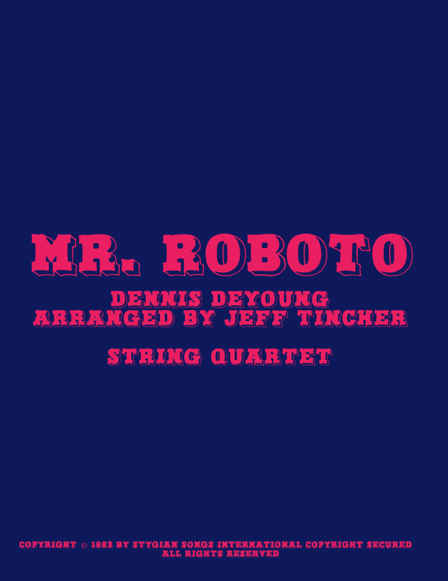Mr. Roboto (arr. Jeff Tincher)